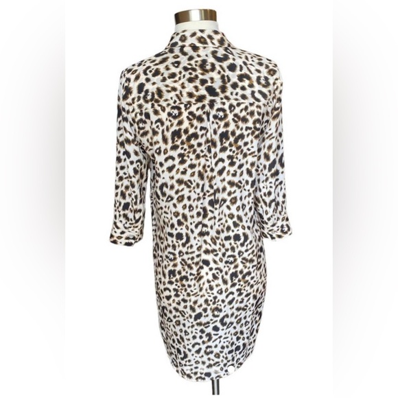 L’Agence Leopard Print Silk Shirt Dress NWOT - Picture 6 of 6